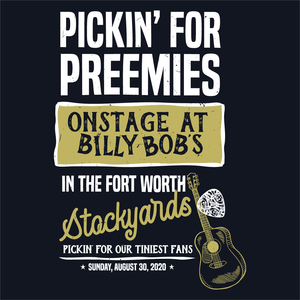 16th Annual Pickin’ For Preemies - Apparel shirt design - zoomed