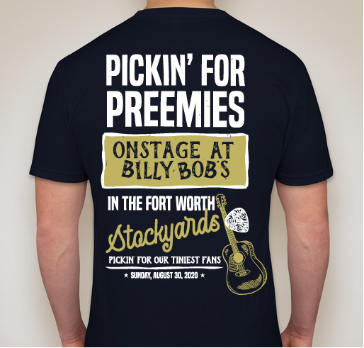 16th Annual Pickin’ For Preemies - Apparel Fundraiser - unisex shirt design - back