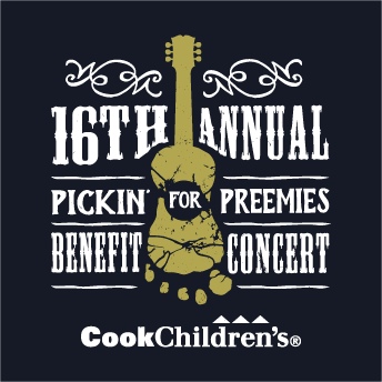 16th Annual Pickin’ For Preemies - Apparel shirt design - zoomed