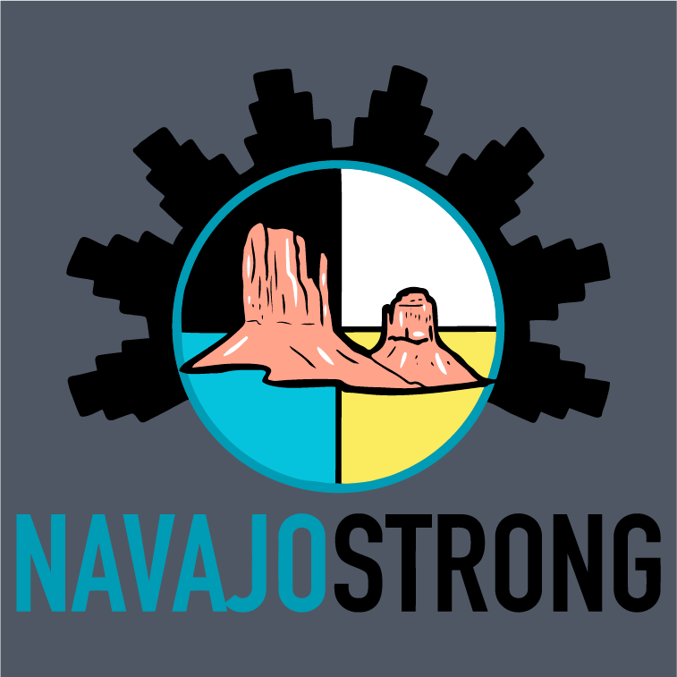 NavajoStrong for the Navajo community affected by COVID-19 shirt design - zoomed