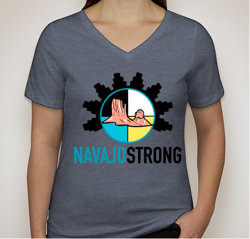 NavajoStrong for the Navajo community affected by COVID-19 Fundraiser - unisex shirt design - front