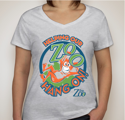 Helping Our Zoo "Hang On" - Erie Zoo Fundraiser Fundraiser - unisex shirt design - front