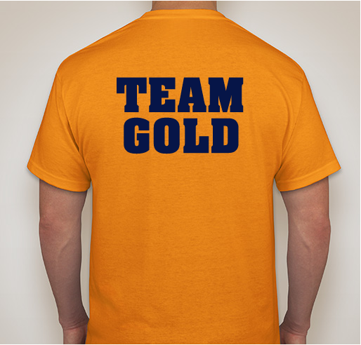 CCS Spirit Wear TEAM GOLD SHIRTS Fundraiser - unisex shirt design - back