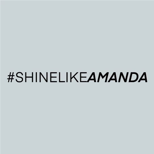Shine like Amanda shirt design - zoomed