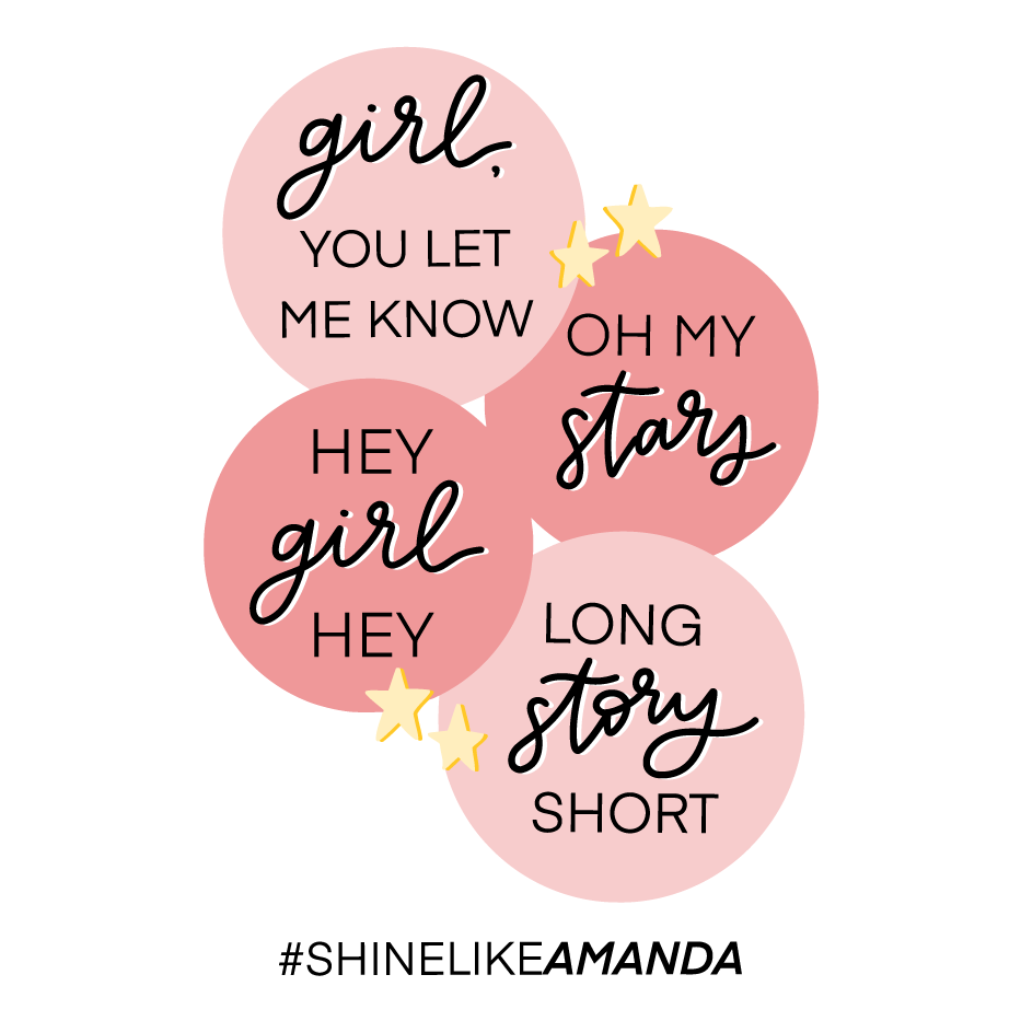 Shine like Amanda shirt design - zoomed
