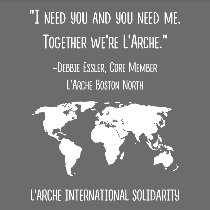 Solidarity Fundraiser for L'Arche-International Covid Relief Appeal! shirt design - zoomed
