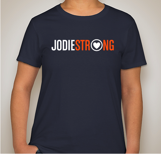 Showing our love and support for Jodie McEwen Fundraiser - unisex shirt design - front
