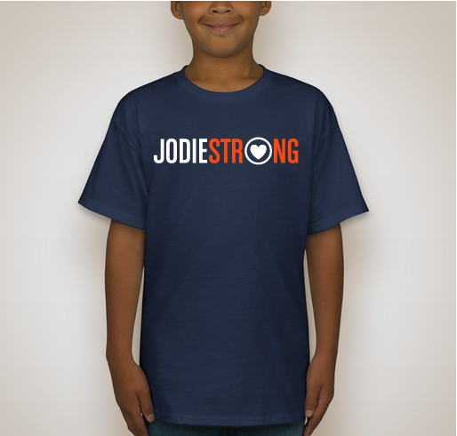 Showing our love and support for Jodie McEwen Fundraiser - unisex shirt design - front