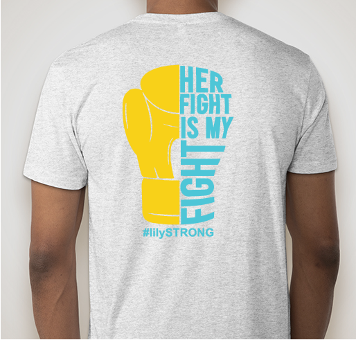 Love for Lily!! Fundraiser - unisex shirt design - back