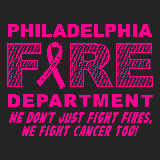 2020 Philadelphia Fire Department Breast Cancer Awareness Fundraiser (Est. 10/20 Delivery) shirt design - zoomed
