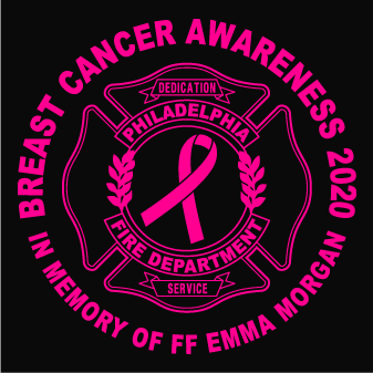 2020 Philadelphia Fire Department Breast Cancer Awareness Fundraiser (Est. 10/20 Delivery) shirt design - zoomed