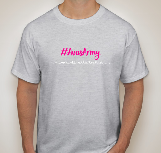 Ava's Army Fundraiser - unisex shirt design - front