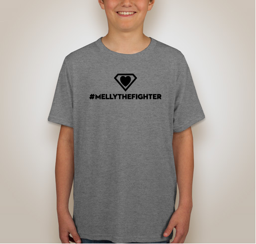 #mellythefighter Fundraiser - unisex shirt design - back