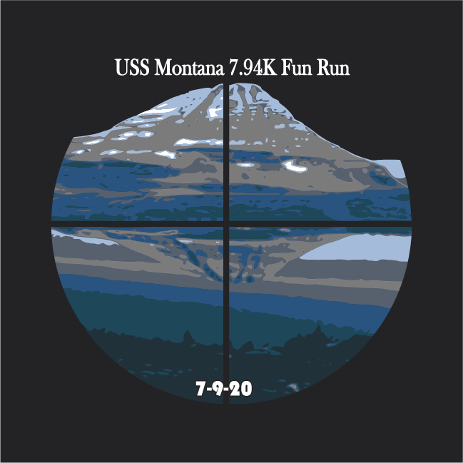 PCU Montana 7.94K Fun Run shirt design - zoomed