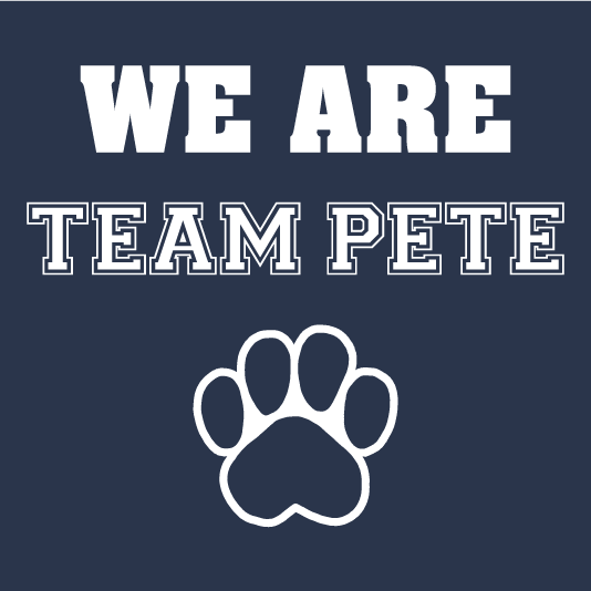 Team Pete shirt design - zoomed