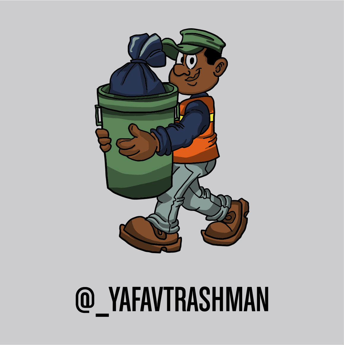PPE for sanitation workers shirt design - zoomed