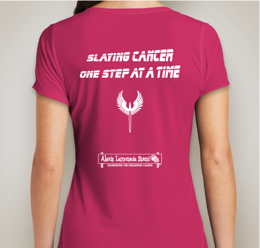 Nathan's Cancer Slayers for Alex's Lemonade Stand Foundation Fundraiser - unisex shirt design - back
