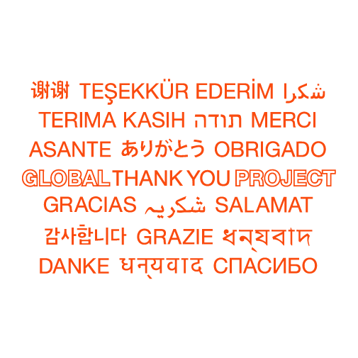 Global Thank You Project 2 shirt design - zoomed