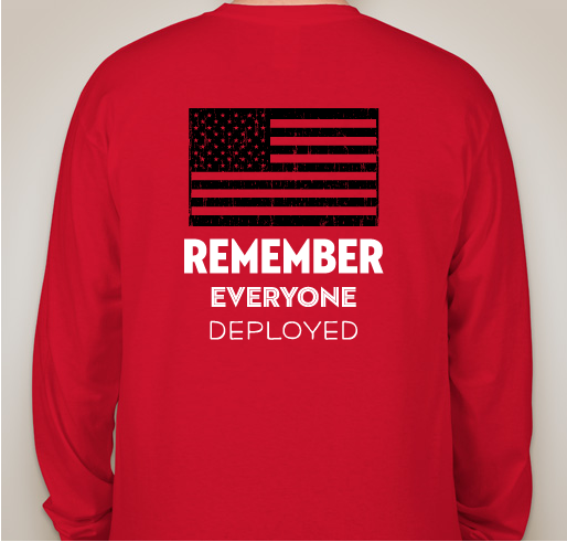 7TH EN RED Shirt Fundraiser Fundraiser - unisex shirt design - back