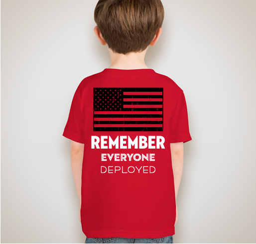 7TH EN RED Shirt Fundraiser Fundraiser - unisex shirt design - back