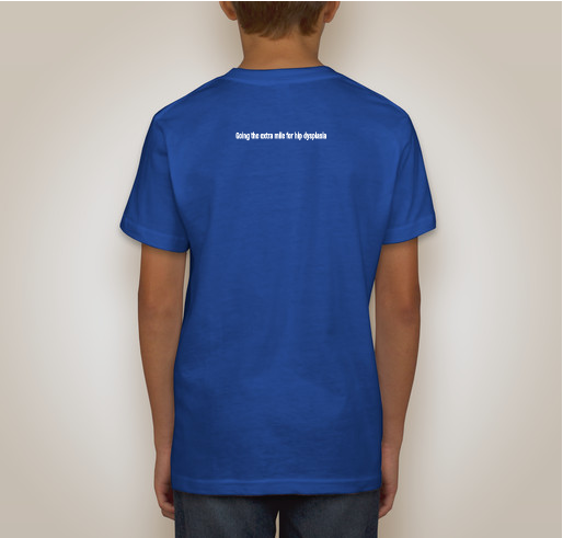 Miles4Hips 2020 Day of Movement Little Kids Fundraiser - unisex shirt design - back