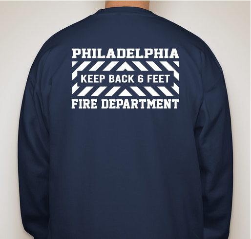 Philadelphia Fire Department COVID-19 Awareness Fundraiser - unisex shirt design - back