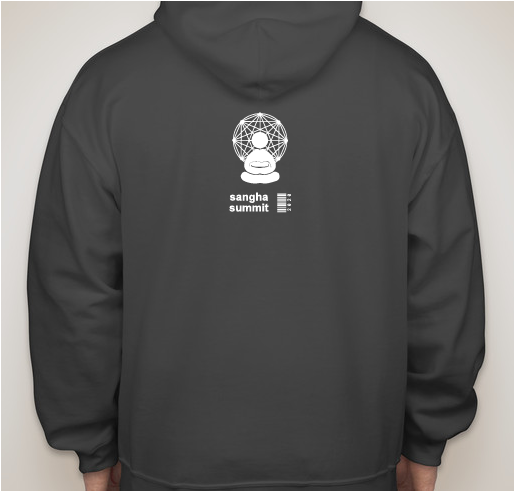 [Sangha Hoodies] "Meditate. Reflect. Connect" Limited Edition. Fundraiser - unisex shirt design - back
