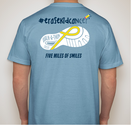 #erasekidcancer® walk-a-thon 2020 Fundraiser - unisex shirt design - back