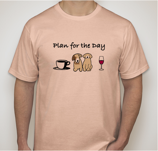 2 Traveling Dogs Fundraiser - unisex shirt design - front