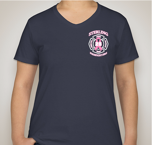 Sterling Firefighters - Breast Cancer Awareness T-Shirt Fundraiser Fundraiser - unisex shirt design - front