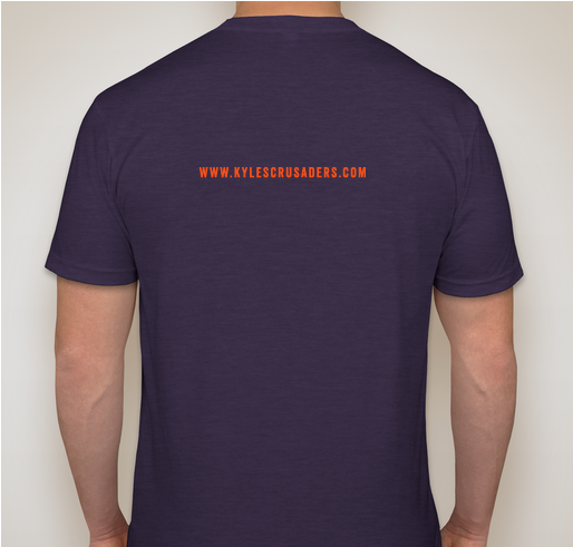 Kyle's Crusaders 2020 T-Shirt Fundraiser Fundraiser - unisex shirt design - back