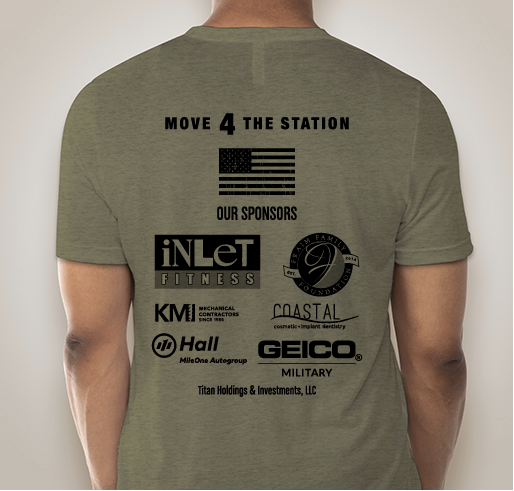 Move 4 The Station Fundraiser - unisex shirt design - back