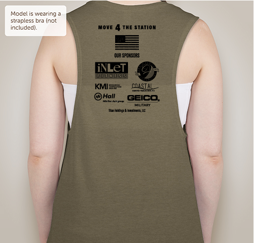 Move 4 The Station Fundraiser - unisex shirt design - back