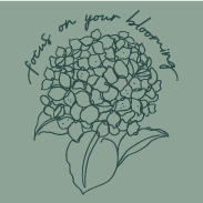 FOCUS ON YOUR BLOOMING! shirt design - zoomed