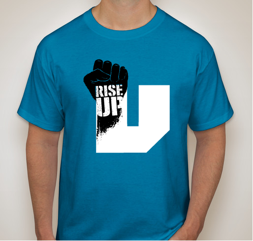 University Prep Art & Design Elementary - RISE UP Fundraiser - unisex shirt design - front