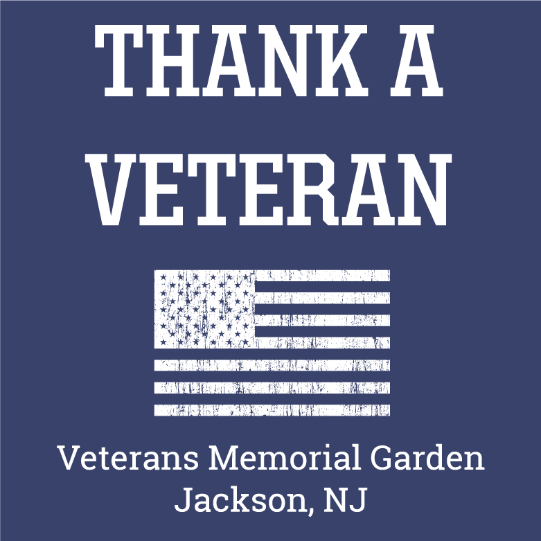 Veterans Memorial Garden shirt design - zoomed