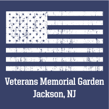Veterans Memorial Garden shirt design - zoomed