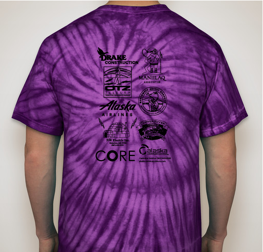 2020 Midnight Sun Color Run to benefit I.F.O.P.A Fundraiser - unisex shirt design - back