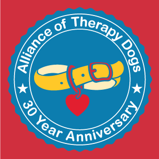 Alliance of Therapy Dogs - 30th Anniversary! shirt design - zoomed