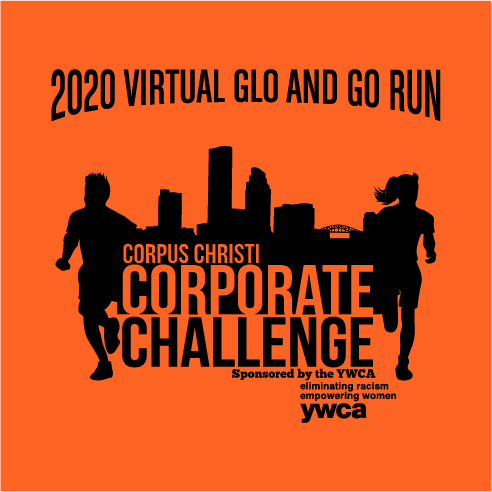 2020 YWCA Corporate Challenge & Run shirt design - zoomed