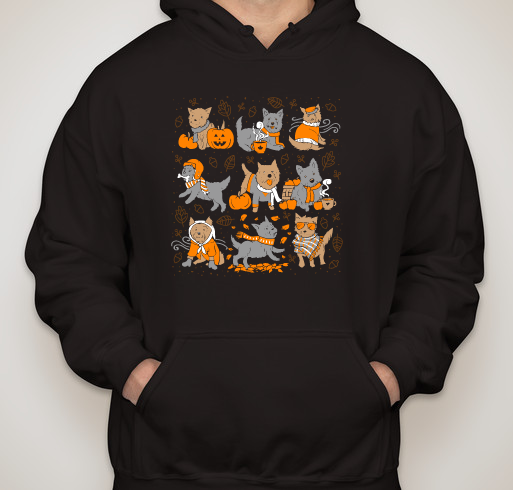 Fall Cairn Terrier Apparel! Fundraiser - unisex shirt design - front