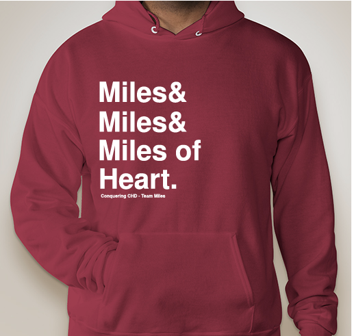 Miles and Miles and Miles of Heart Fundraiser - unisex shirt design - front