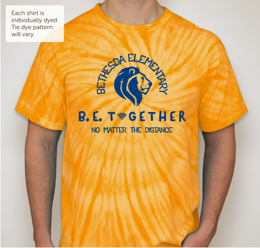 Keep the BE School Spirit going no matter the distance! Fundraiser - unisex shirt design - front