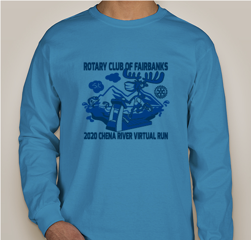 2020 Annual Chena River (Virtual) Run - Rotary Club of Fairbanks, Alaska Fundraiser - unisex shirt design - front