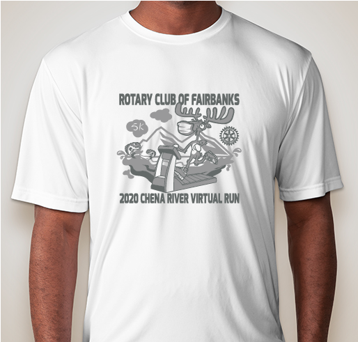2020 Annual Chena River (Virtual) Run - Rotary Club of Fairbanks, Alaska Fundraiser - unisex shirt design - front