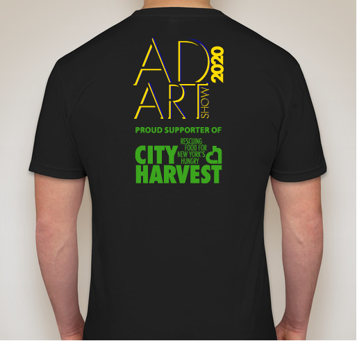 AD ART SHOW 2020 Supports City Harvest Fundraiser - unisex shirt design - back