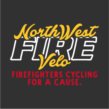 NW Fire Velo - Firefighters bicycling for Veterans and First Responders shirt design - zoomed