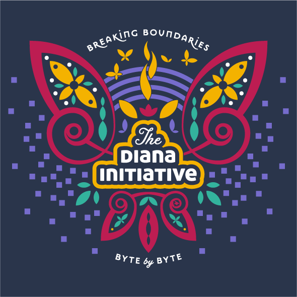 Diana Initiative 2020 attendees shirts Fundraiser Phase 2 shirt design - zoomed