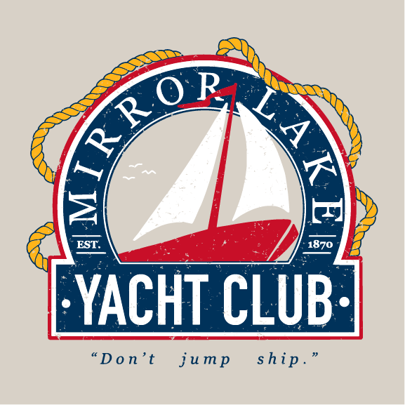 Mirror Lake Yacht Club shirt design - zoomed