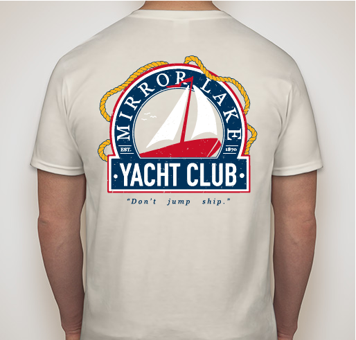 Mirror Lake Yacht Club Fundraiser - unisex shirt design - back